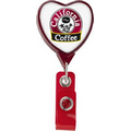 Jumbo Heart Retractable Badge Reel (Polydome)